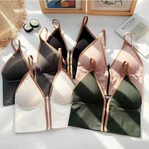 Korean Striped Crop Tops Slim Fit Spaghetti Strap Tank Top Women Built In Bra Off Shoulder Sleeveless Versatile Camisole Ins Y2k