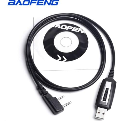 OPPXUN USB Programming Cable and Software CD for Baofeng Walkie Talkie UV-5R Serise BF-888S Kenwood Wouxun Accessories Kit