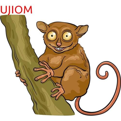 UJIOM Tarsier Animal Cartoon Wallpaper Vinyl Decal Moisture Proof Home Decoration Living Room Decor Wall Stickers Mural Art