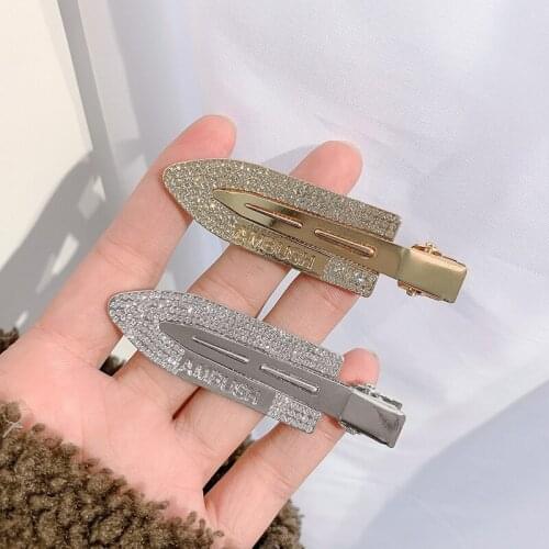 Feather Crystal Hair Clip For Women Girls Korean Hairpins Geometric Hair Barrettes Fashion Hairgrip Headwear Hair Accessories