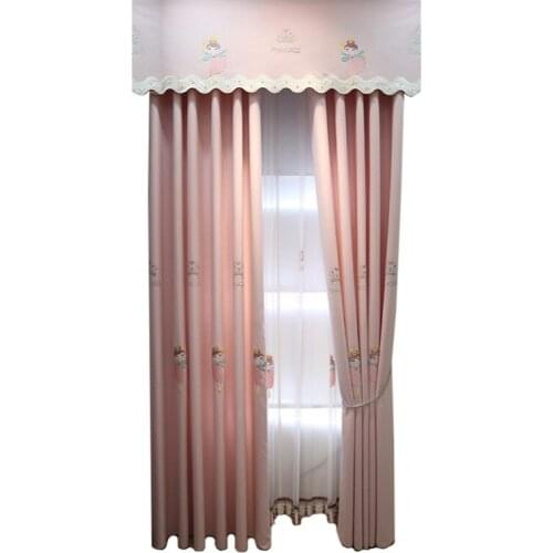 Custom crown dancing girl pink princess room childrens room curtains girls bedroom princess wind bay window shading custom