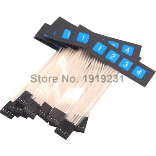 1*4 1 Row 4 Button Membrane Matrix Keyboard Switch Microcontroller Expansion