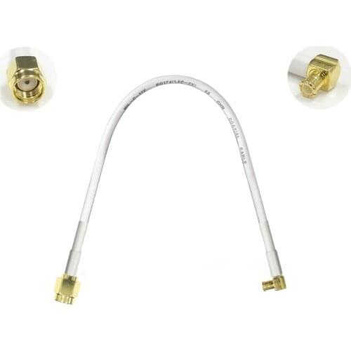 1PC RP-SMA Male to MCX Male Plug Right Angle RF coax pigtail cable adapter 15/30/50/100cm low loss high quality wireless router
