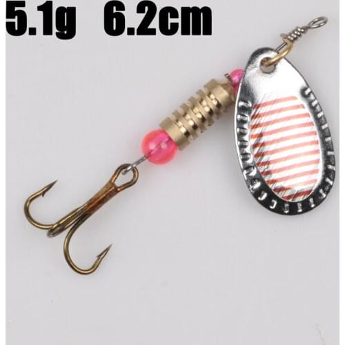 1Pce Metal Spoon Fishing Lures 5-7g Bait Artificial Spinner Hard Baits jig Isca equins Crankbait treble hook Fishing Tackle