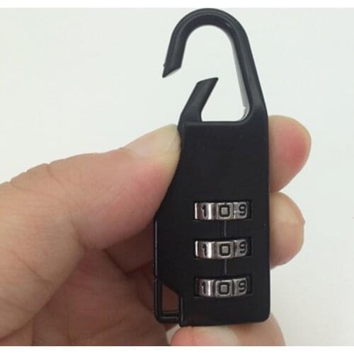 2pcs Mini 3 Digit Combination Safe Code Number Lock Padlock for Lugga Zipper Bag Backpack Handbag Prevent loss