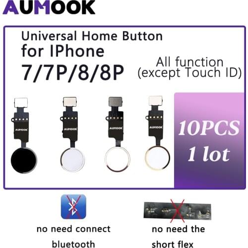 10pcs 6th Generation 3D Touch Universal Home Button For iPhone 7 7 plus 8 8 plus SE 2020 flex cable Restore return function