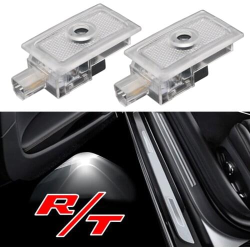 2-4 pcs LED Car Door Light R/T RT Badge Ghost Projector Welcome Courtesy Lamp 12V For Dodge Magnum Charger Avenger Accessories