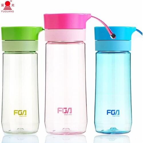 3 Color Green blue pink Food grade Plastic 500ml Stainless Steel Filter Drinkware protein shaker Camping Hiking Water Bottle