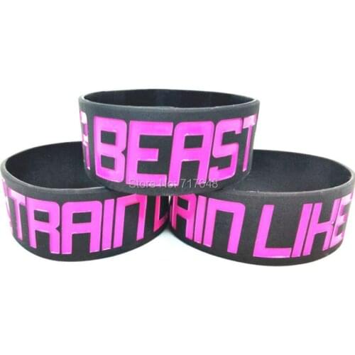 300pcs train Like a Beast wristband silicone bracelets free shipping by FEDEX