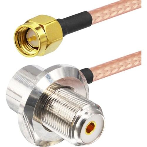 5 Pcs Handheld Radio Antenna Cable UHF Bulkhead Female to SMA Male SO239 Connector RG316 Low Loss Jumper Cable Extension 4.9ft