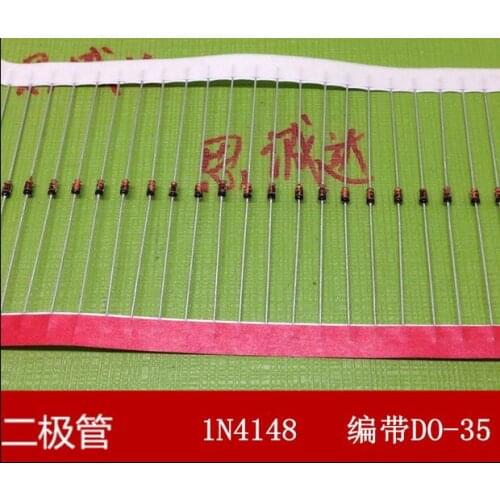 500PCS /LOT 1N4148 DO-35 IN4148 Silicon Switching Diode IC electronic components