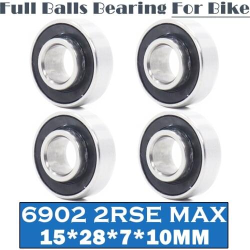 6902-2RSE MAX Bearing 15*28*7*10 mm 4 Pcs Full Balls Bicycle Pivot Repair Parts 6902E-VRS Ball Bearings 6902-2RS