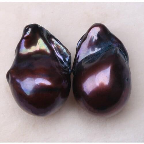 AAAA Natural Baroque irregular irregular pearl magic color malachite green highlight matching DIY custom earrings pendant BZZZ