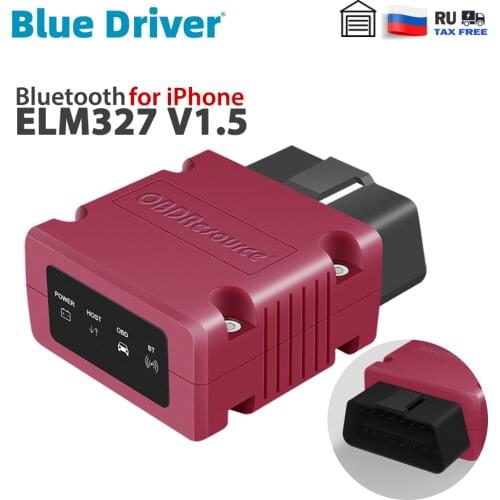 Bluetooth ELM327 V1.5 for iPhone Free Update Car Engine Code Reader Automotive OBD2 Scanner with PIC18F25K80 Chipset
