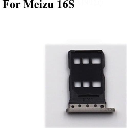 For Meizu 16S New Tested Sim Card Holder Tray Card Slot For Meizu 16 S Sim Card Holder Replacement Parts
