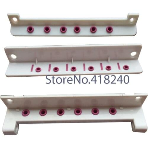 Computer Embroidery Machine Parts Needle Six Line Beige White 6 Needle Upper Middle Lower Plastic Crossing Thread Through