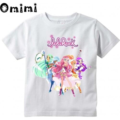 Kids LoliRock Magical Girl Design T-Shirts Cute Childrens Tops Boys/Girls casual T Shirt