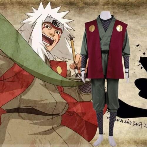 Anime Cos Jiraiya Cosplay Costume Adult Kids Uniform Halloween Carnival Party Suit Outfit