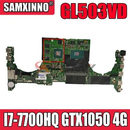 DABKLMB28A0 For ASUS GL503VD FX503V GL503GE GL503V Laptop Motherboard I7-7700HQ GTX1050 4G HM170 DDR4 original 100% tested