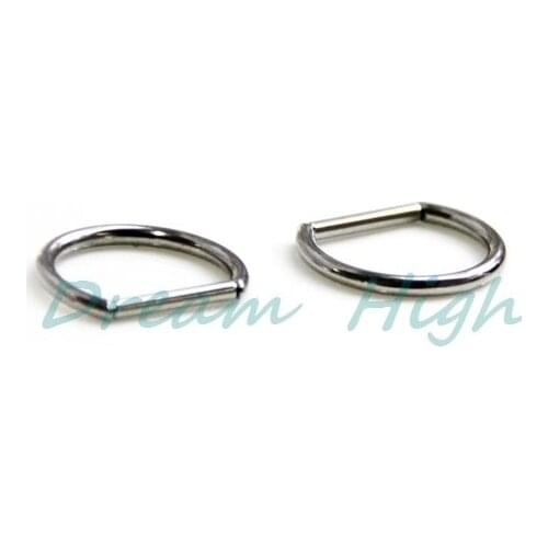 New Arrival Surgical Steel Bar Closure Ring CBR Segment Ring 14G 16G Piercing Ring 24pcs/lot Free Shipping Mixed Size
