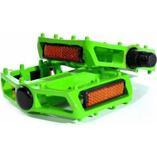 Q090 Free shipping supplies sales cycling bicycle pedals MTB pedals aluminum ball to increase the reflective film bicycle parts