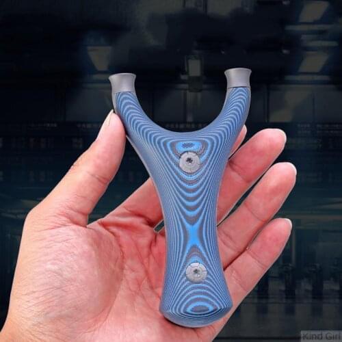 Outdoor Hunting Catapult tool Titanium alloy Slingshot camping game with Flat Rubber Bands Shooting ball Fast bow Sales shop