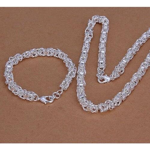 S029 925 Hot Selling Silver Color Jewelry Sets For Women Fashion Jewelry Set Dragon Head And Shrimp Lock /aipaizwa Auhajloa