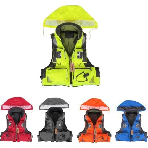 Lixada Fishing Life Vests Adult Unisex Swimming Life Jacket Polyester Survival Safety Life Vest For Drifting Boating Kayak L-XXL
