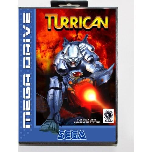 Turrican 16 bit SEGA MD Game Card With Retail Box For Sega Mega Drive For Genesis