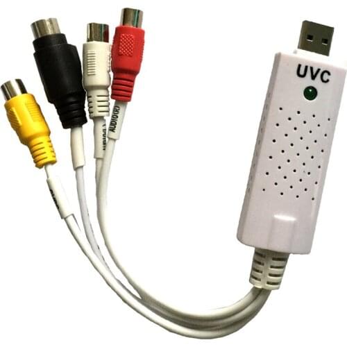 UVC Video capture card, capture analog video audio from TV DVD VHS Hi8 to digital work for MAC Linux Windows Free shipping