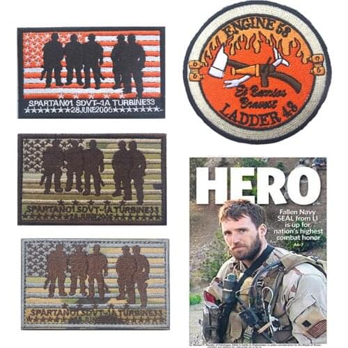 1 Pc 3D Embroidery Red Wing Operation Fire Brigade Chapter Military Combat Badge Clothing DIY Backpack Hat Leather Jacket Patch