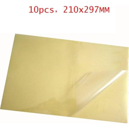 10Sheets A4 Self-adhesive Transparent Vinyl Film Label Sticker New Printing Laser Printer Copy Sticker Office Supplies Practical