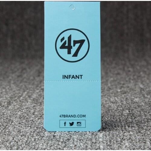 200pcs/lot Customized tag clothes swing hangtag men garment UV printed paper tags price tag