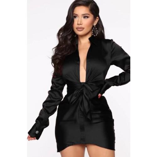 2021 New Fashion Women Designer Black Long Sleeve Mini Bodycon Elegant Sexy Party Dress Vestidos