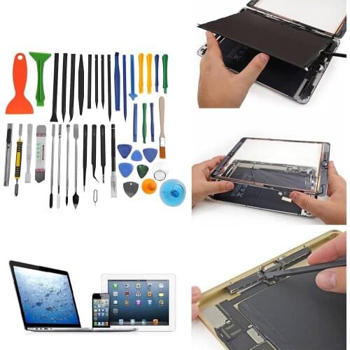 37 in 1 Mobile Cell Phone Repair Tools Kit Spudger Pry Opening Tool Tweezers Set Spudger Pry Opening Screwdriver Set