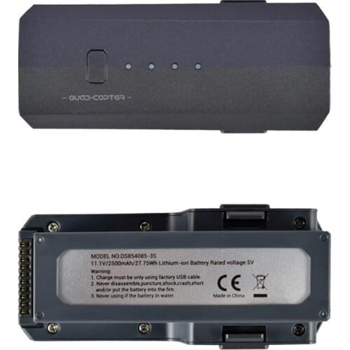 SJRC F11 PRO 4K GPS Drone LiPo Battery Spare Accessory 11.1V 2500mAh Dark Gray for RC Drone Quadcopter Smart Lipo Battery