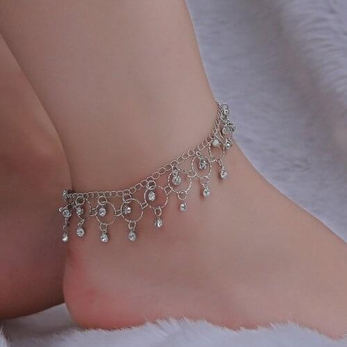 Legs Accessories 1pcs Bohemian Vintage Bells Ankle Bracelet Foot Jewelry Summer Beach Barefoot Sandals Charms Anklet Women