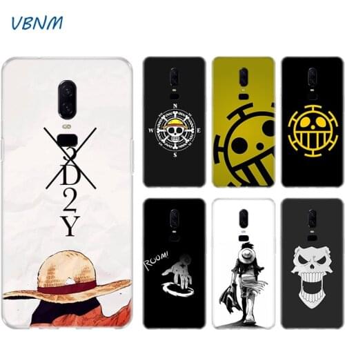 One Piece Logo Anime Heart Soft Rubber Silicone Phone Shell Case For OnePlus One Plus 1+ 8 7T 7 Pro 6 6T 5 5T 3 3T Coque Cover