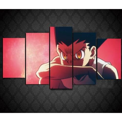 HXH Hunter X Hunter Anime Digital Canvas Art Print,5Pcs,No Frame