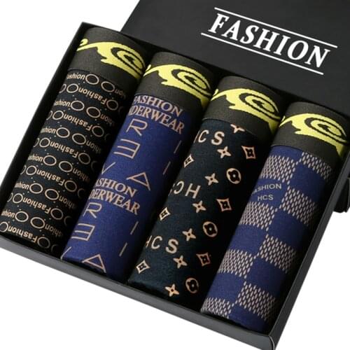 Mens Panties Cotton Boxer Printing Underwear Man Pack Mens Boxers Underwear Brand Mens Underpants Hot Sale Boxershorts Male