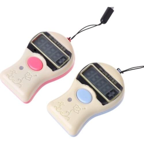 LCD Digit Electronic Tally Counter 0-99999 Keychain Finger Counter For Sewing Knitting Weave Tool