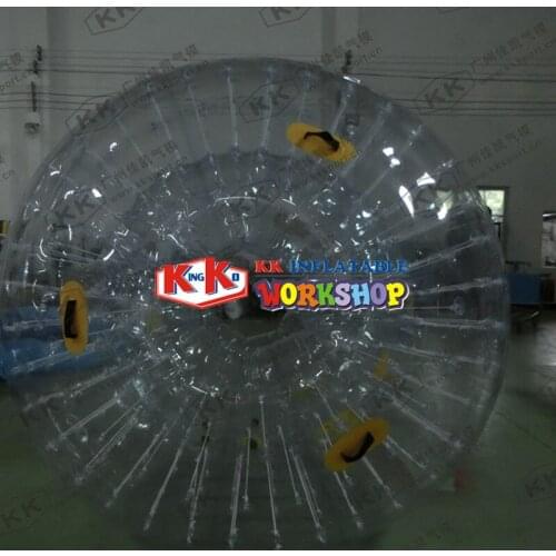 Giant Grass Zorb Football Inflatable Bumper Bubble Roller Water Body Zorb Ball For Human