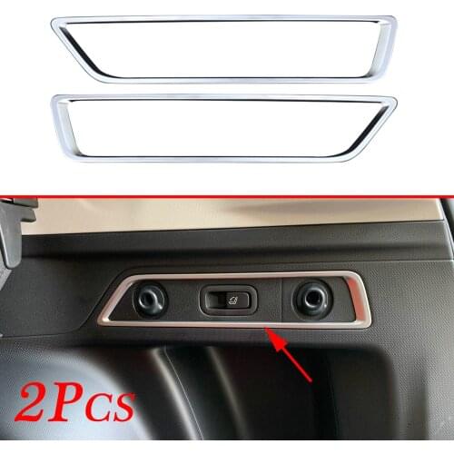 Chrome Molding Rear Box Switch Button Cover Trim Fit For Subaru Forester SK Accessories 2019-2020