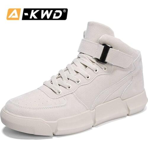 Fashion Fur High Top Sneakers Men Snekers Black Beige Brown Mens Leather Shoes Pu Hip Hop Shoes Autumn Single Mens Casual Shoes