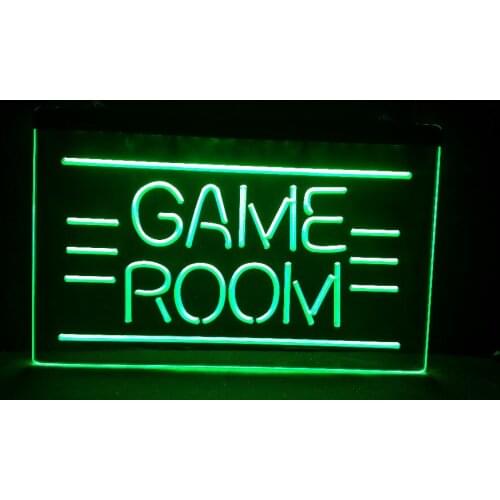 Game room logo 3 size Home Decoration Wall Decor Beer NR Bar Pub Club LED Neon Light Sign