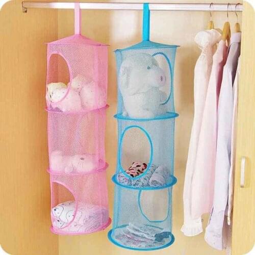 3 Shelf Multi-function Hanging Storage Bag Toy Organizer Toys Bag bathroom kitchen Closet storage tools