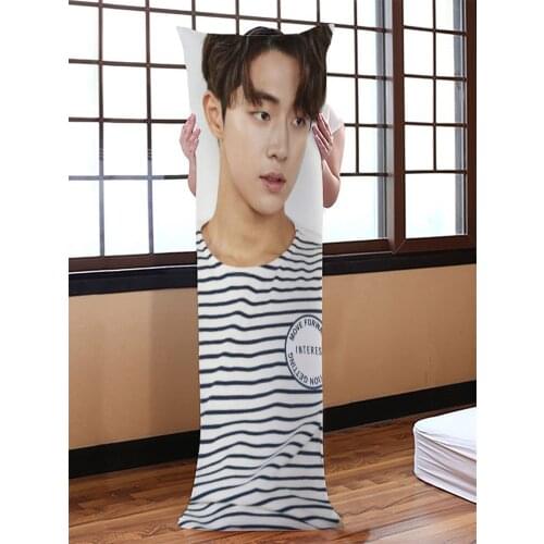 Custom Nam-Joo-Hyuk Pillowcase Printed Satin Fabric Pillow Cover Rectangular Zipper Kawaii Body Cover Dropshipping