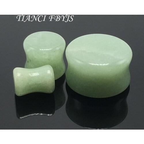ORGANIC STONE NATURAL EAR PLUG STRETCHER EXPANDER FLESH TUNNEL green piercing body 5-16mm