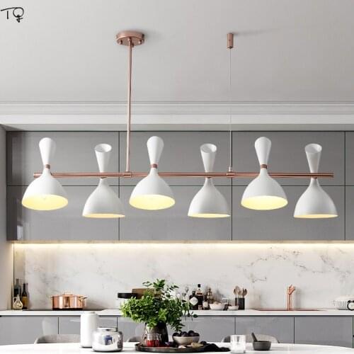 Postmodern Nordic Iron Horn Long Decorative Chandelier Lighting Designer Individual Restaurant Dining Room Bar Light Fixtures