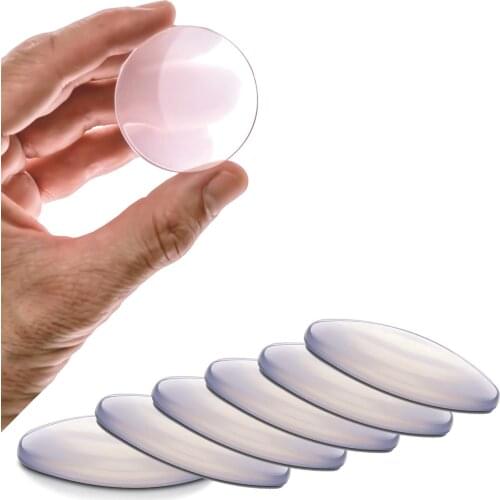 Transparent Soft Silicone Wall Protector Door Handle Bumper Protective Plug Non-slip Self-adhesive Round Doors Stop Muffler